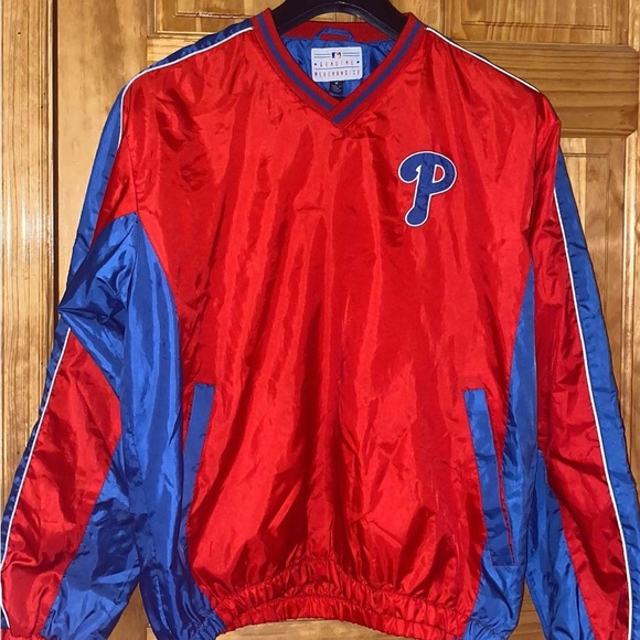 Authentic MLB Phillies Windbreaker - Picture 1 of 5